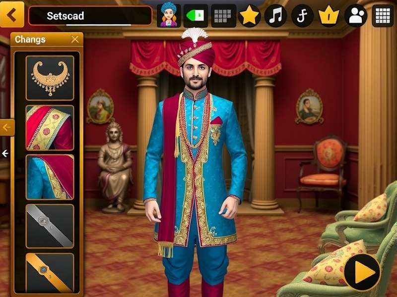 Rajasthani Groom Outfit Game Screenshot